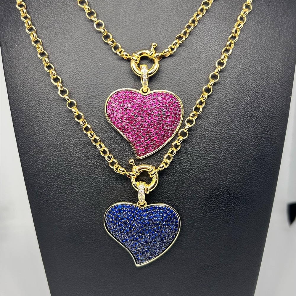 Gold Heart Pendant Necklaces